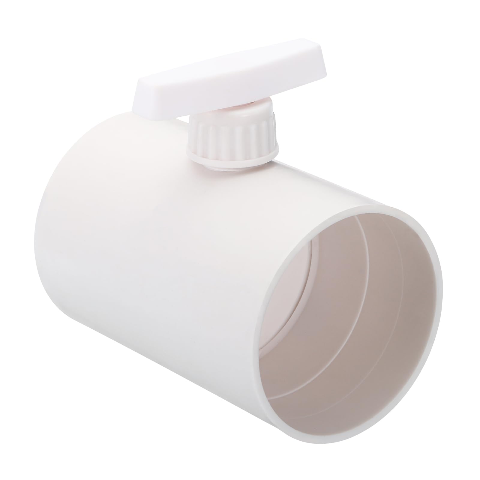 4 Inch Backdraft Damper Control Valve, Duct Manual Volume Adjustment Airflow Ducting for Fan Airflow, Dryer Vent, Range Hood, White