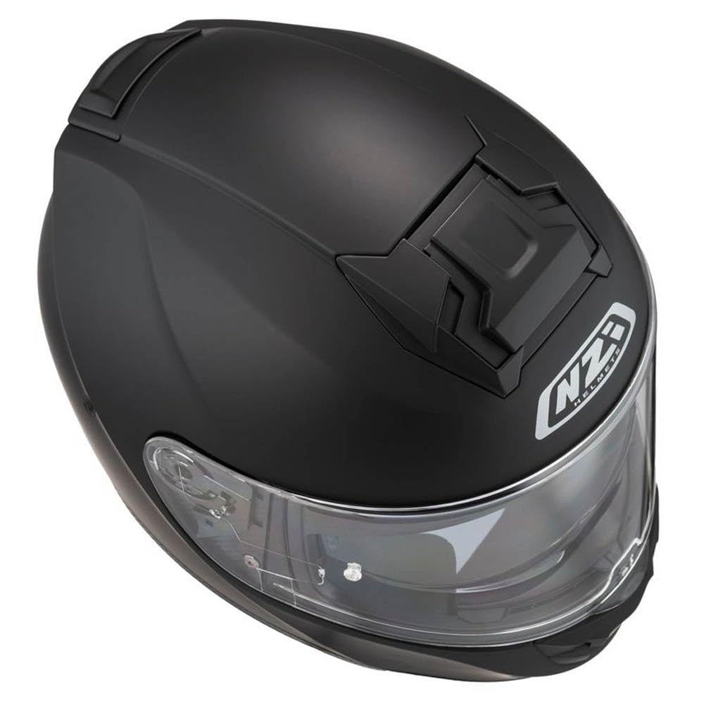 NZI Casco de Moto Integral Designed Solid Negro Mate con Gafas de Sol | Unisex Hombre y Mujer Homologado ECE 22.06