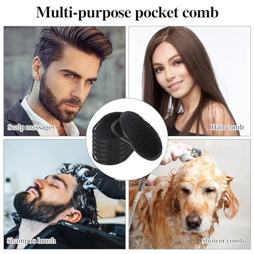 6 Peines Palm para Hombre, Masajeador Portátil miniatura 5
