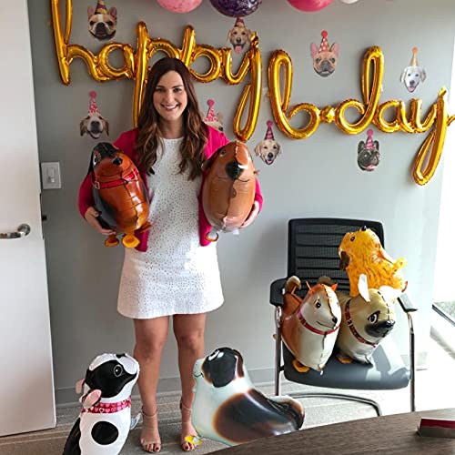 Walking Dog Balloons 6Pcs Walking Animal Balloons For Kids Puppy Theme Birthday Party Balloon Decorations #TOP4