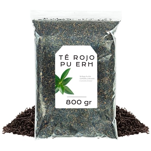 Te Rojo Pu Erh 800g   Te Pu Erh   Te Rojo Adelgazante   Te a Granel   Propiedades Naturales (800 gr, Té Rojo Pu Erh)