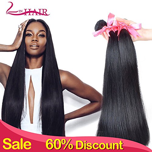 Lin Hair Brazilian Virgin Straight Hair Bundle 100% Unprocessed Human Real Hair Weave Extension Natural Color Can Be Dyed and Bleached (10