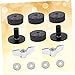 YARNOW Essential Drum Cymbal Kit 12-in-1 Set of Felt Washers Sleeves Wing Nuts for Performance (grey)