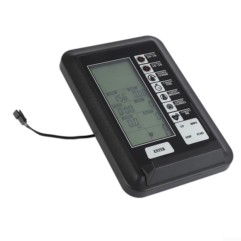 Monitor multifunzione per cyclette con tachimetro, scansiona tempo, distanza, calorie e frequenza cardiaca per un allenamento ottimale