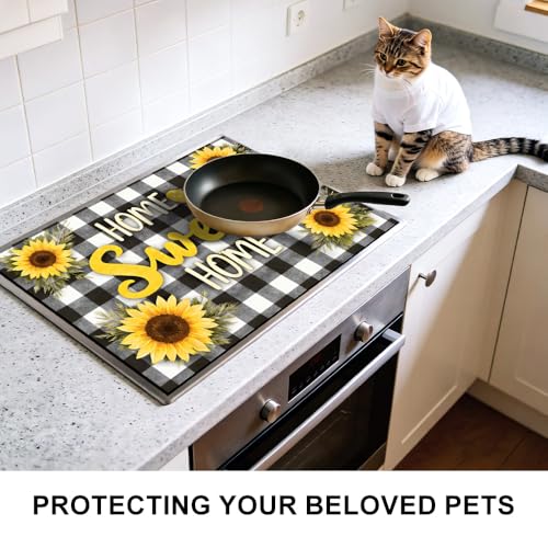 Image of Sunflower Stove Top Covers for Electric Stove, 28.4x20.5 in.