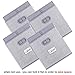 homyfort Cube Storage Bins, Foldable Cloth Box Basket Organizer Container Drawers with Dual Plastic Handles for Closet, Bedroom, Toys,Set of 4 Light Grey 13 \