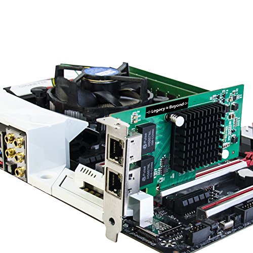SIIG Tarjeta PCIe 4-Lane Dual-Port Gigabit Ethernet I350-T2 con dos puertos RJ45 Gigabit miniatura 4