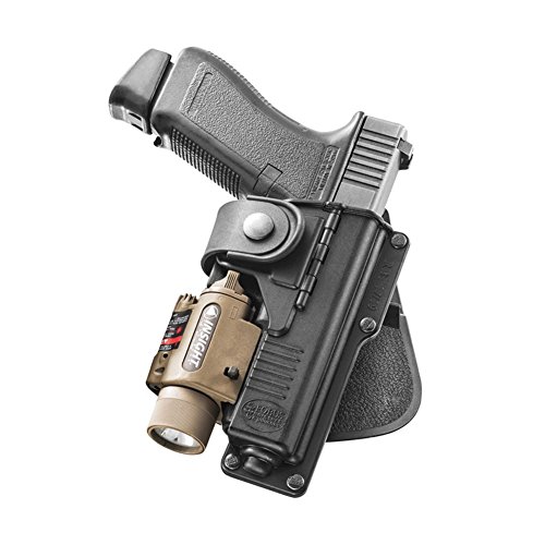 Fobus Tactical RBT19 Standard Right Hand Conceal Carry Polymer Paddle Light Laser Holster