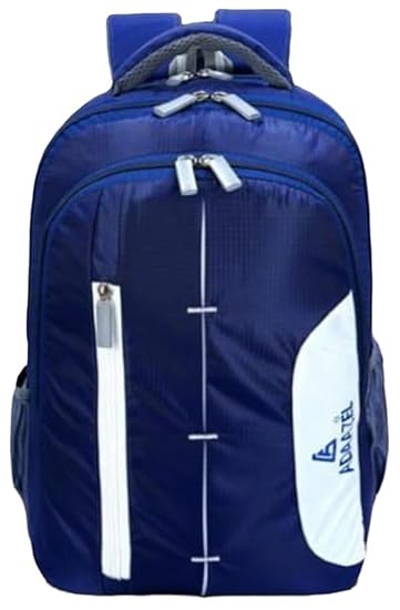 ADAAZEL medium 45 L SD NEW NAVY BLUE WHITE Durable Fancy Modern Unisex school bags ofice bags Travel Laptop Bags Backpacks NAVY BLUE Pack Of 1 Piece