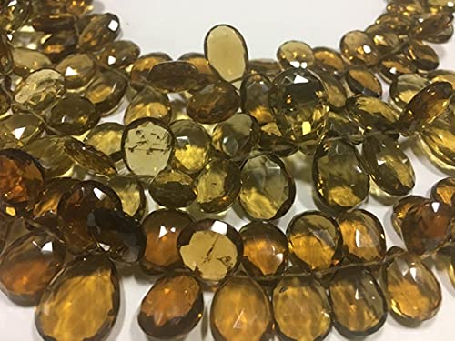 Quartz bière perles d'imitation haut de gamme poire pour bijoux