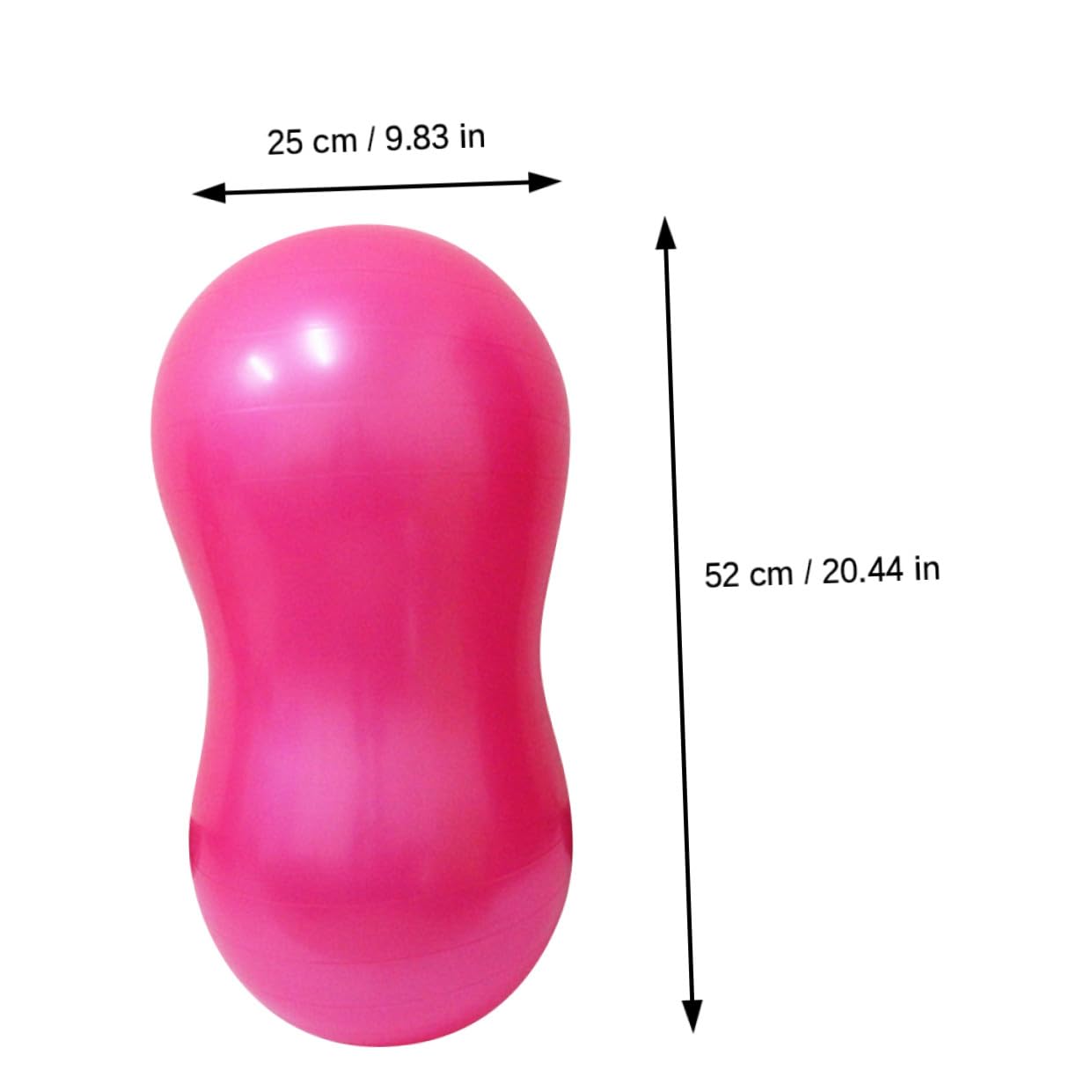 Alipis Verdickter Rosa Yogaball aus PVC Platzfester Trainingsball für Pilates und Home Exercising zur Verbesserung von Koordination und Kraft