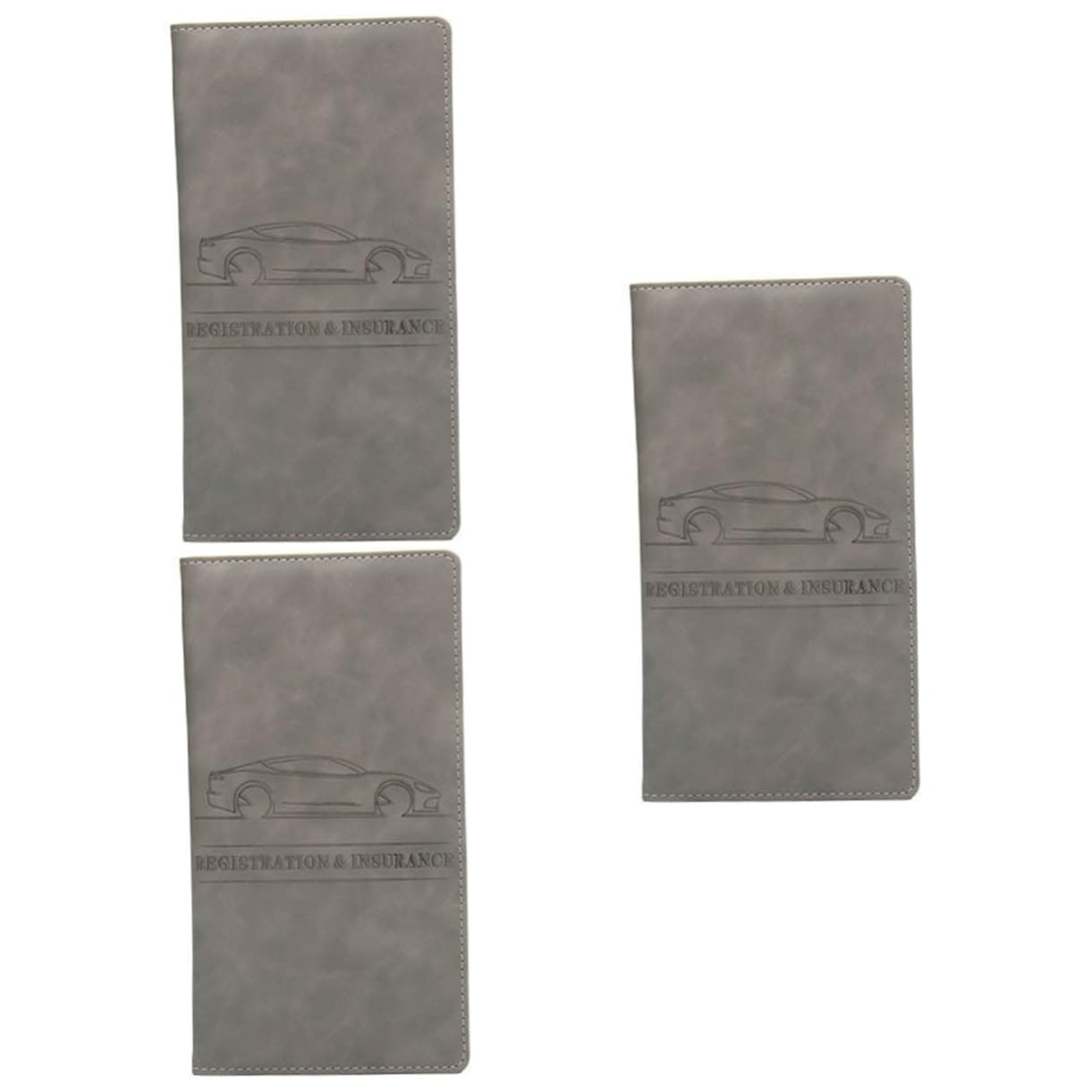 GALPADA 3piezas Cartera De PU para Registro De Vehículo y Seguro Organizador Multifuncional De Documentos De Conducción para Tarjetas De Identidad y Créditos Práctico y Elegante para