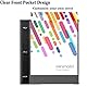 INFUN All-in-One-Teleskop-Notizbuch, nachfüllbar, 3-Ring-Notizbuch mit 1 beweglichen Kunststofftaschenordner, 5 Kunststoff-Trennblättern, Millimeterpapier und liniertem College-Papier, Schwarz