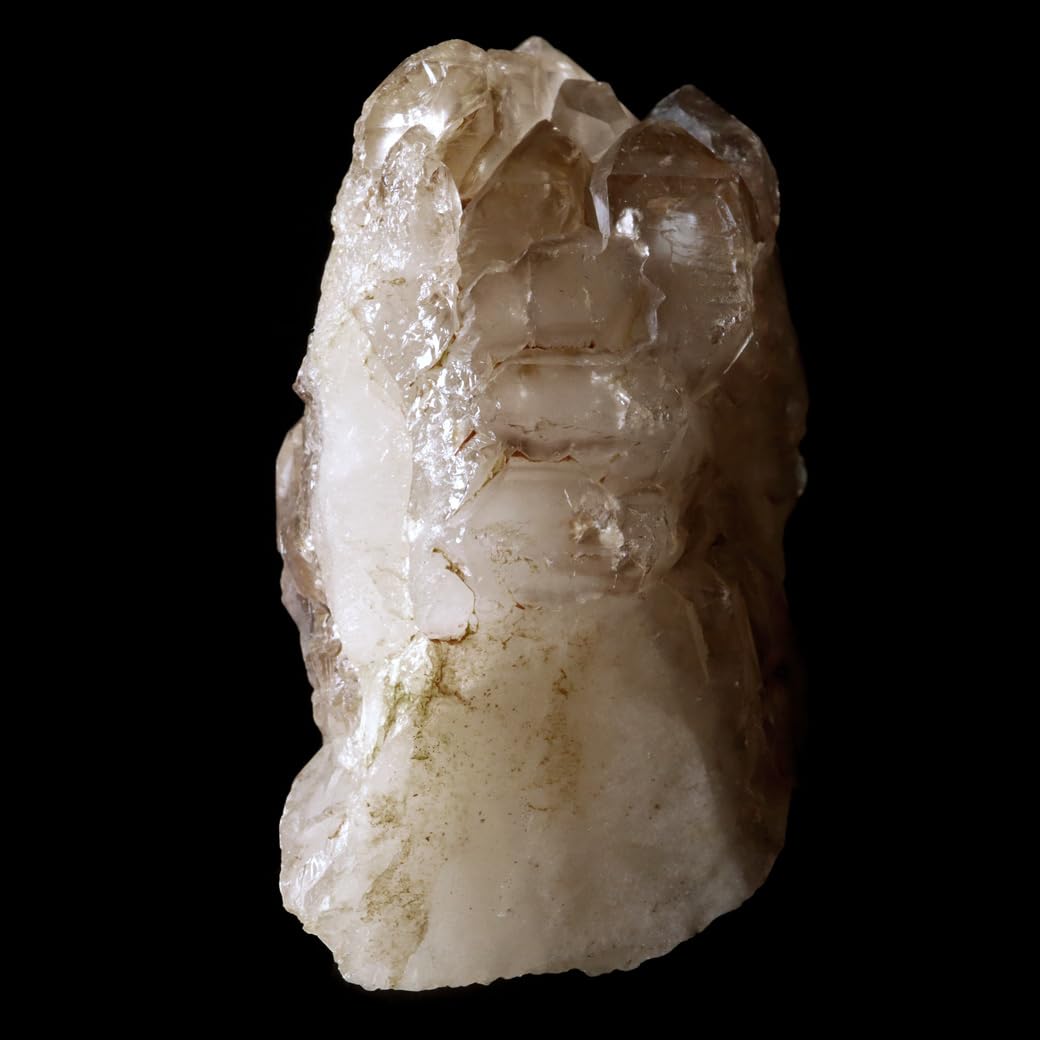 Amazon.co.jp: ジャカレー 水晶 クラスター 482g ブラジル産 原石 ワニ