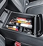 PIMCAR Compatible with 2022 2023 Hyundai Tucson Limited & 2022 2023 Santa Cruz Center Console Organizer ABS Plastic Material Armrest Box Insert Tray Accessories (Not for Santa Cruz Limited)-Black