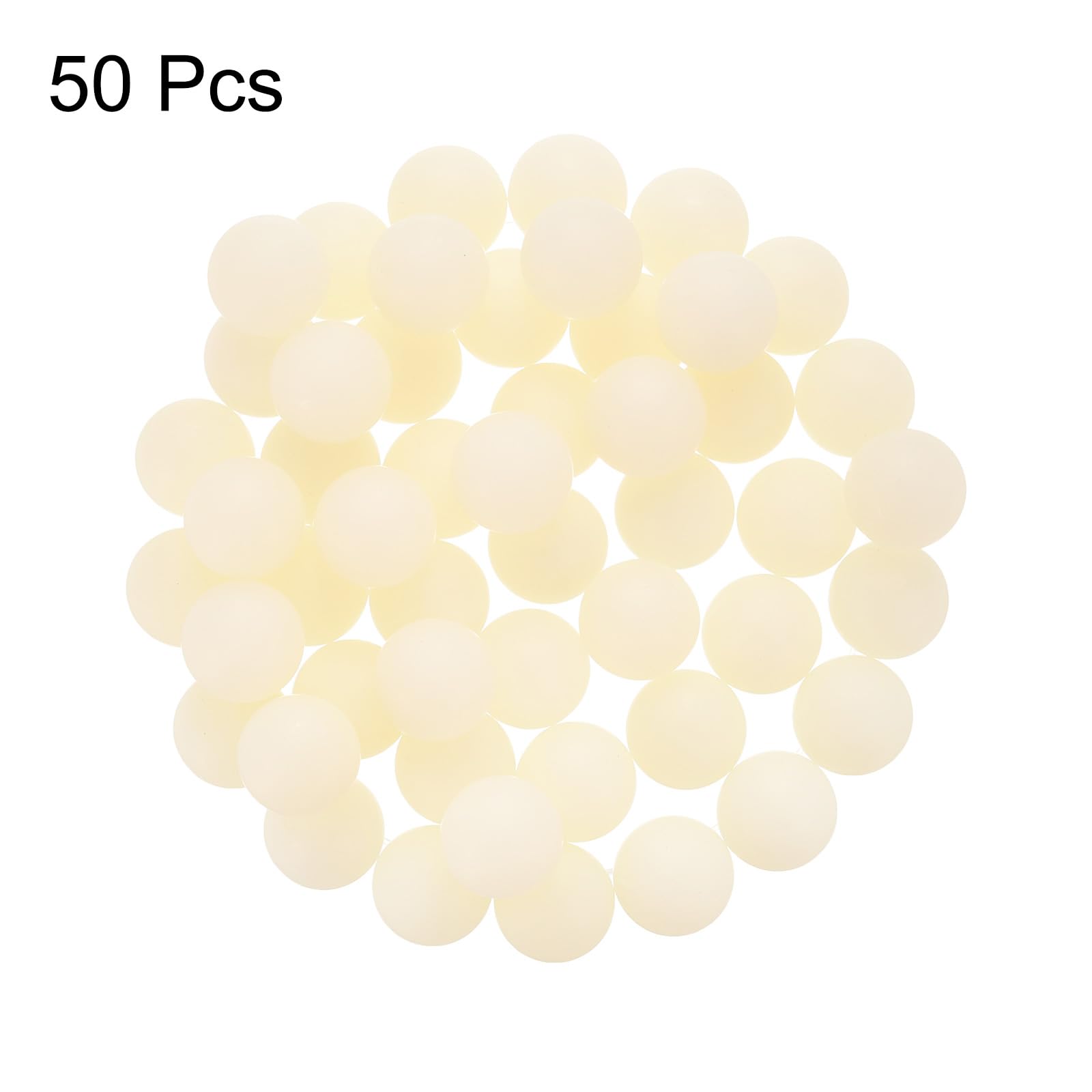 QUARKZMAN 50 Piezas Bolas Rodamiento Nylon Plástico Sólido 1/2" (12.7mm) Precisión