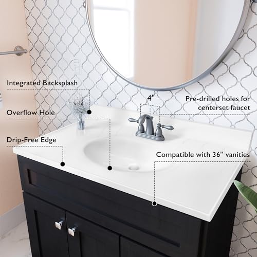 Design House 586206 Cultured Marble Vanity Top thumb #2