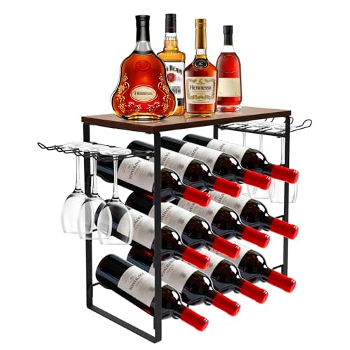 CASDUCT Portabottiglie Per 12 Bottiglie, Portabottiglie...