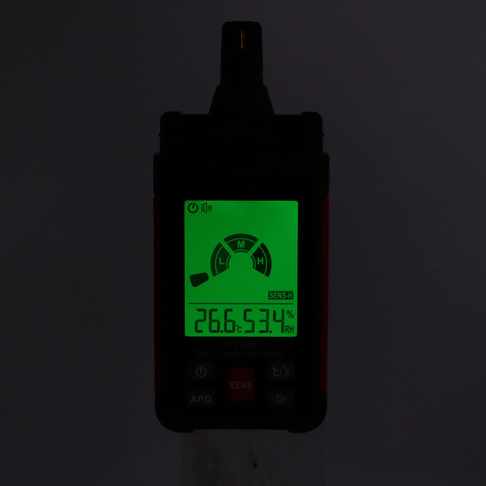 para la detección de acetona, acetileno, amoníaco, benceno, butano, etanol y Gasolina: Detector de Gas portátil y probador de Fugas de propano con Pantalla Digital, Sensor de