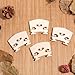 5 PCS Violin Bridge 4/4 Full Size, Finer Grade Solid Maple Violin Bridge Pre-Cut Semi Fitted Bridges Sharper Sound Volume Violins Parts for Fit Most 4/4 Violins