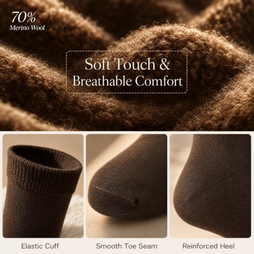 Image of Merino Wool Socks for Women, Lightweight Thin Wool Socks Womens Home Office