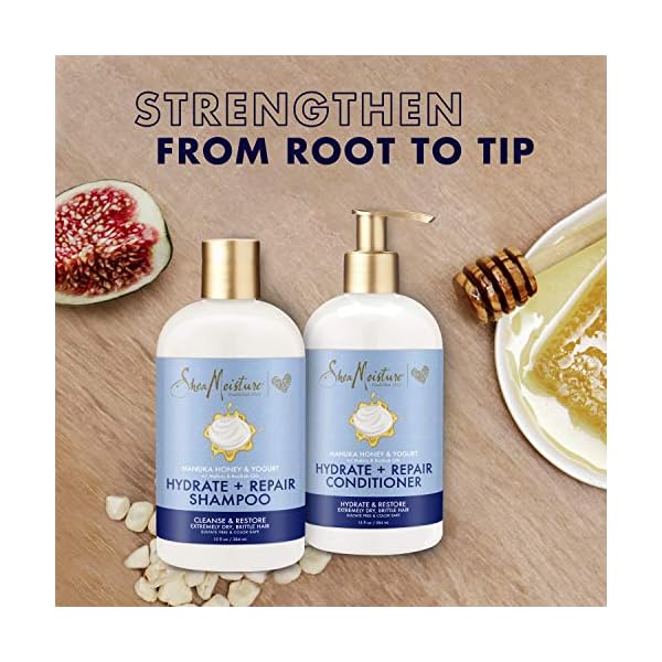 SheaMoisture-Hydrate-Repair-conditioner-For-Damaged-Hair-Manuka-Honey-Yogurt-Shea-Butter-Shampoo-and-Conditioner-13oz SheaMoisture Hydrate & Repair conditioner For Damaged Hair Manuka Honey & Yogurt Shea Butter Shampoo and Conditioner 13 Fl.oz
