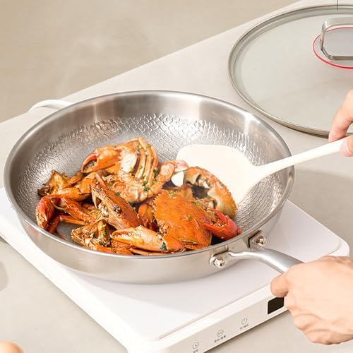 10-Inch Titanium Non-Stick Frying Pan, Hammered Design, Professional Cookware, Lightweight & Durable, Ideal for Healthy Cooking, Easy Clean, No Lid