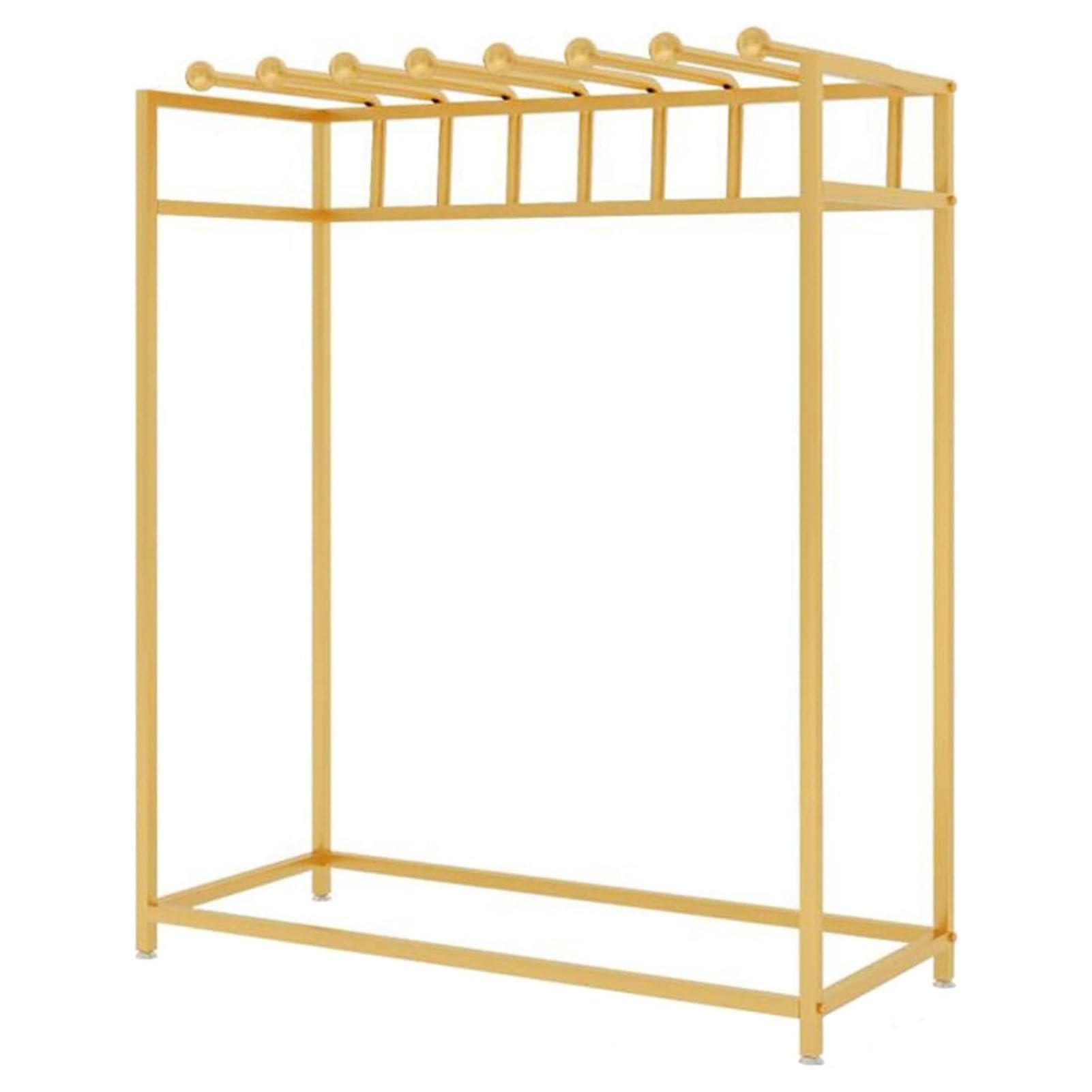 Generico Espositore in Metallo per Tessuti, Organizer da Pavimento per trapunte, Campioni, Asciugamani e Sciarpe - per Boutique e Uso Domestico (Oro, 100 cm/39") - Elegante Soluzione di archiviazione