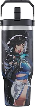 Marvel Rivals Luna Snow Gaming Tumbler with Lid, 30 Oz, Stainless Steel