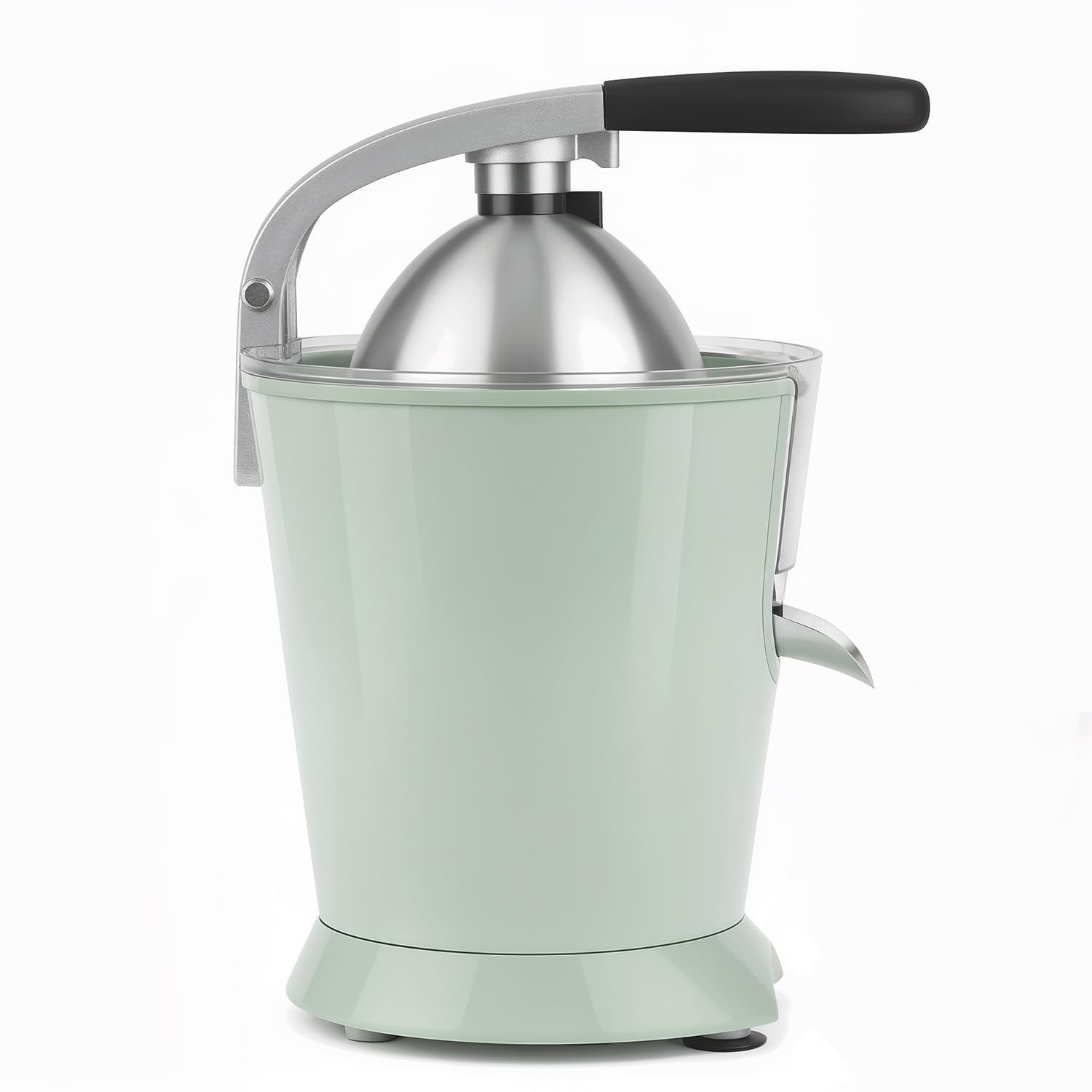 SWEISS Spremiagrumi elettrico professionale ZEST7, beccuccio antigoccia, compatibile con lavastoviglie, dispositivo silenzioso, braccio articolato potente 160W, verde