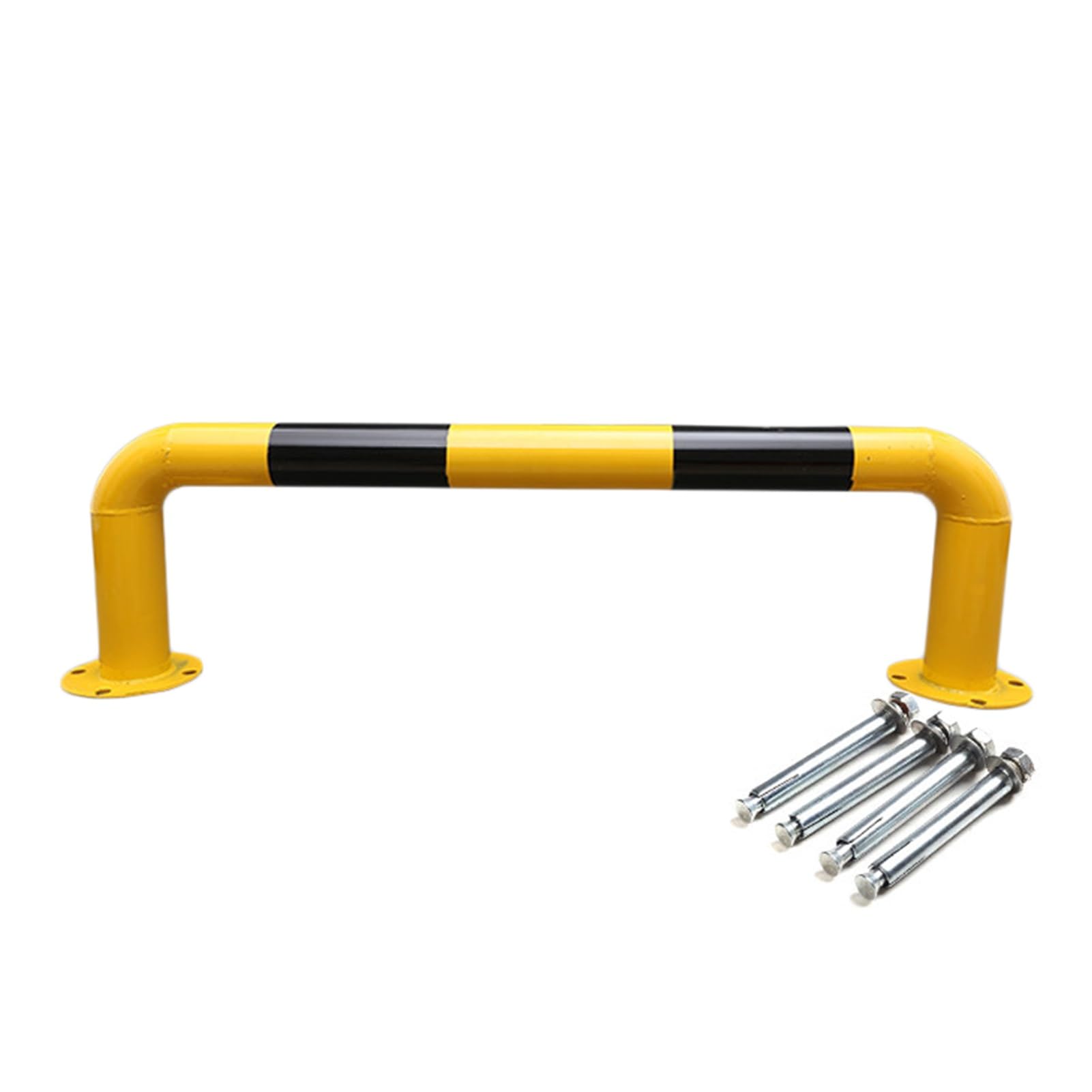 AYCDL U Shape Security Bollards, U-Shaped Guardrail Collision Bar,U Shape Bollards for Driveway Garage Parking,Round Post,One Color-39.37 x 11.8inch
