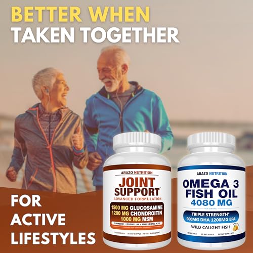 Arazo Nutrition Glucosamine Chondroitin Turmeric MSM Boswellia