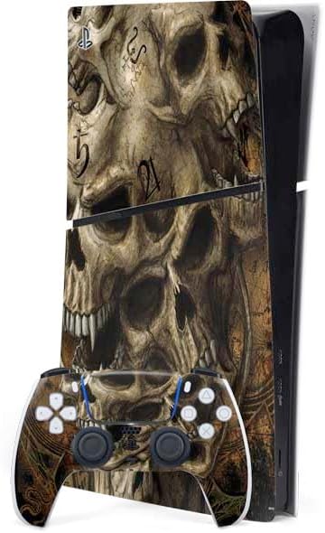 Skinit Decal Gaming Skin Compatible with PS5 Slim Digital Edition Bundle - Officially Licensed Liquid Blue Hanging Out Design