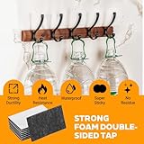 50 Pcs Double Sided Foam Tape, Heavy Duty Mounting Tape, Super-Sticky Double Sided Wall Adhesive Pads, Removable Foam Adhesive Stickers for Photo Album Walls, Hanging, Hooks, Small Mirrors, DIY - Image 6