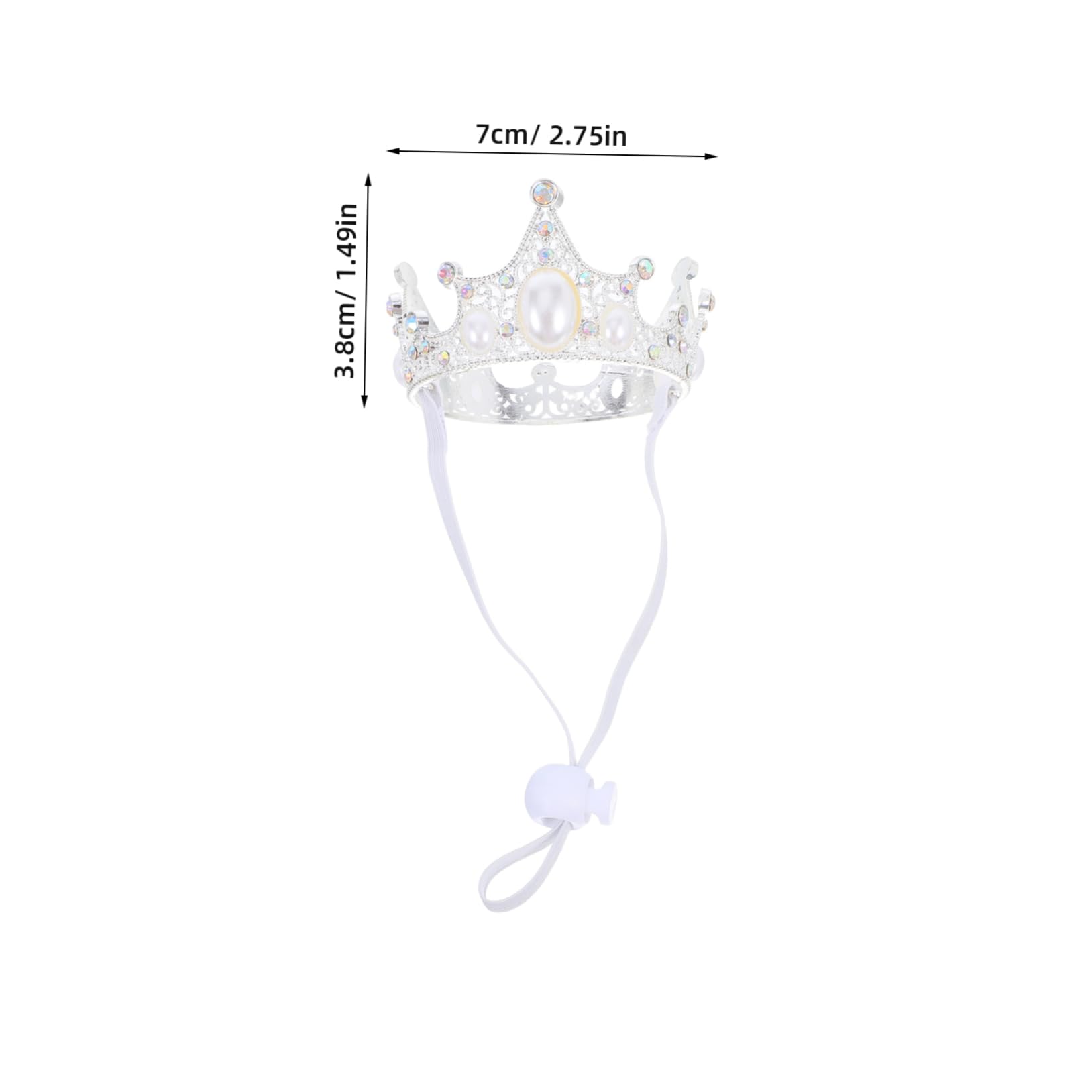 Toddmomy Dog Princess Crown Hat Glittering Headband for Small Pets Pet Costume Accessory for Birthday Parties Weddings and Seasonal Celebrations Comfortable