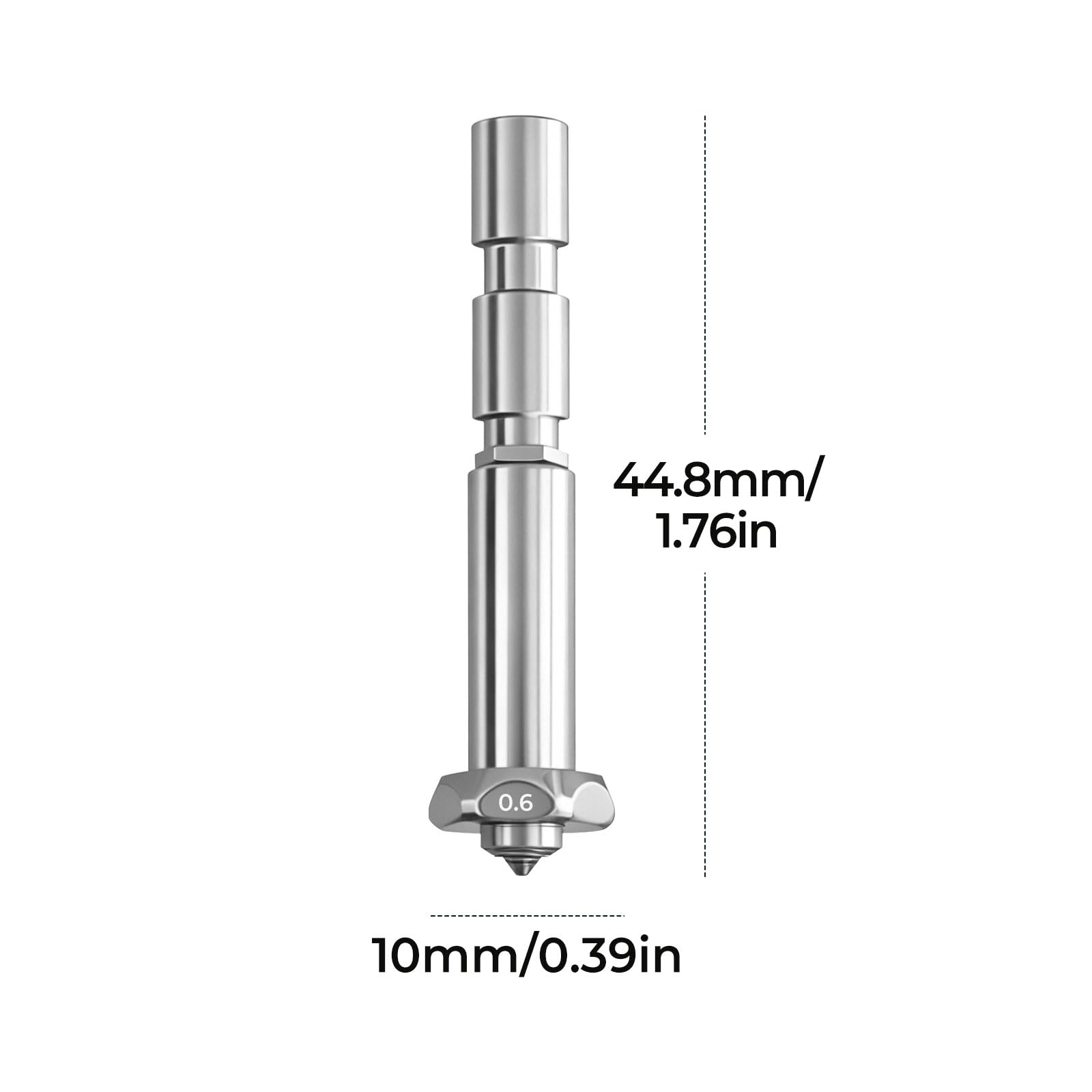 Lot de 4 buses Kobra 3 Max de 0,4 mm, buse à changement rapide intégrée en acier trempé, buse de pulvérisation chaude, kit de buse de 0,4 mm Compatible with Anycubic Kobra 3 Max