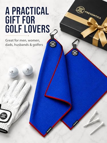 Frevontica Magnetic Golf Towel 16"x16" Waffle Microfiber with Magnet & Clip - image 8
