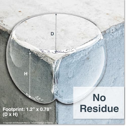 Roving Cove Clear Corner Protector, Pre-Taped 3M Adhesive, Easy-to-Peel Tab, No Odor, No Residue, Baby Proofing Furniture Safety Bumper Guards, Pack of 8 - Image 5