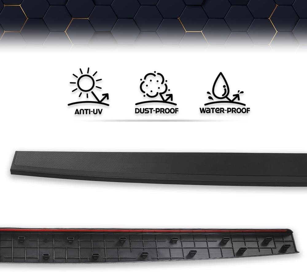 PIT66 Tailgate Molding Cap Top Protector Molding Trim 61" Compatible with 2014-2018 Chevy Silverado/GMC Sierra 1500，fit 2015-2019 Chevy Silverado/GMC Sierra 2500HD 3500HD 22763062, GM1904110