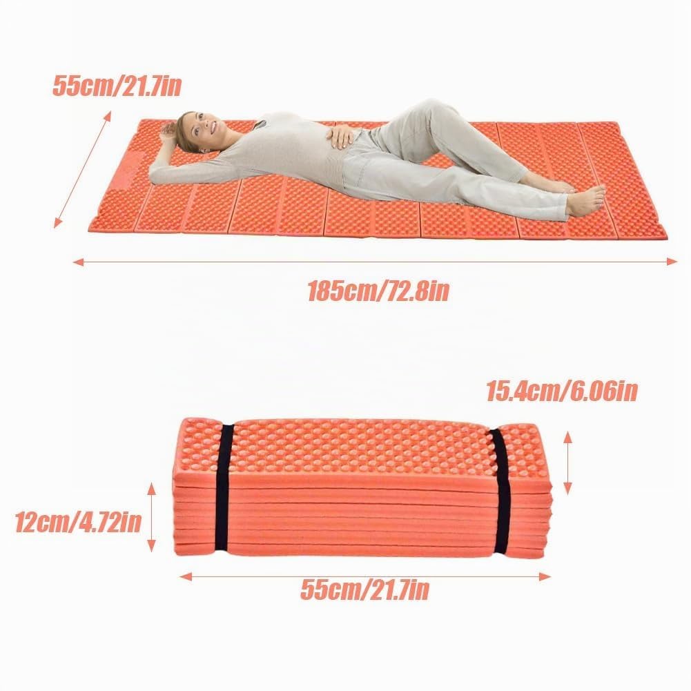 Tappetino da Campeggio Pieghevole in Schiuma, 2cm Materassino Schiuma Materasso Moistureproof Ultraleggero Cuscinetto Imbottito da Esterno per Escursionismo e Eventi Sportivi All'Aperto