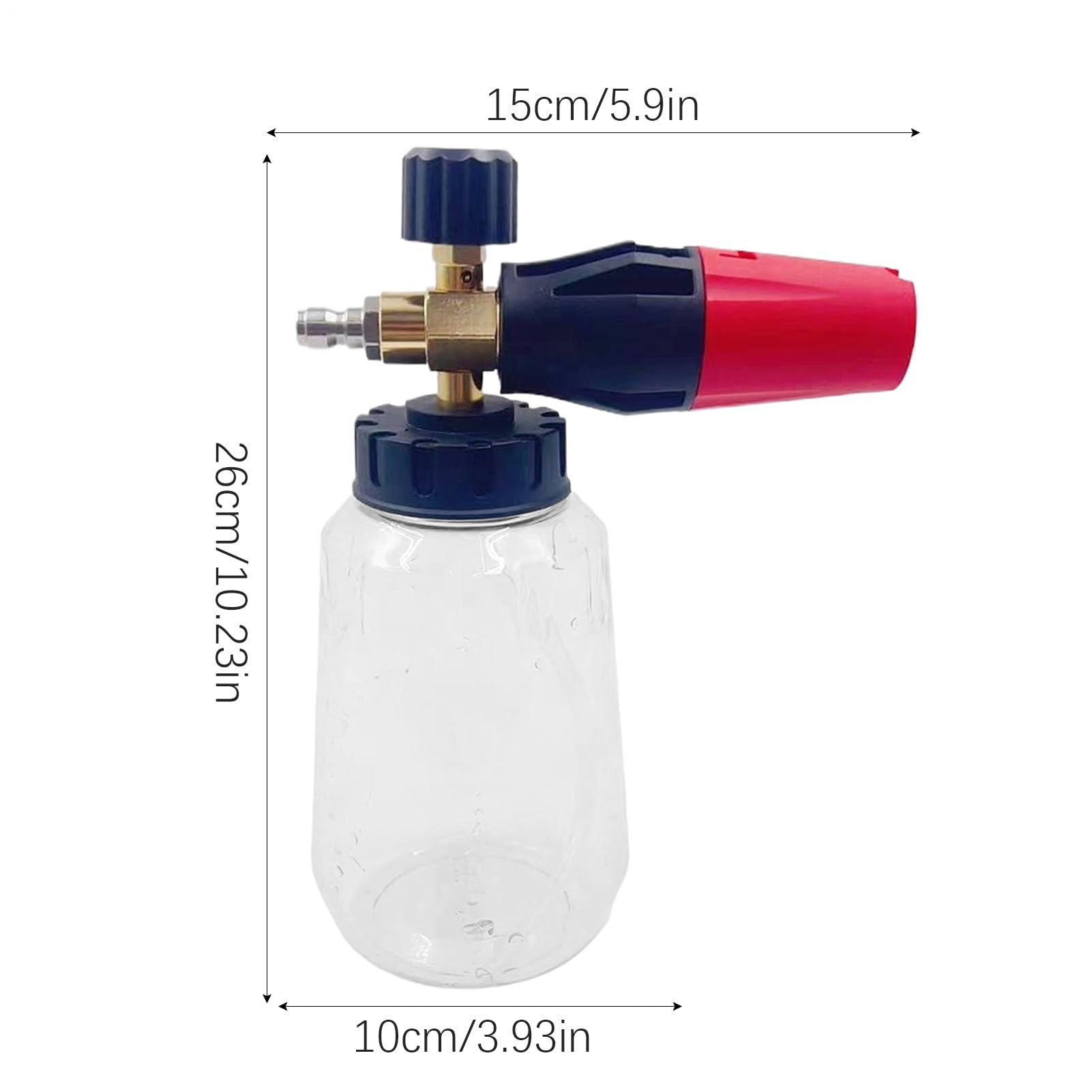 Cañón De Espuma Para Hidrolimpiadora Accesorio de jabón de nieve para | Pistolas de hidrolavadora para lavado de coches Limpieza con espuma: vehículo, moto, jardín,