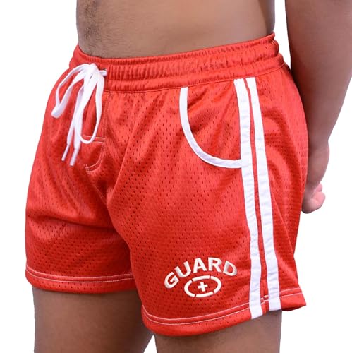Adoretex Men's Guard Mesh Sports 3 Inches Water Swim Shorts with Liner3