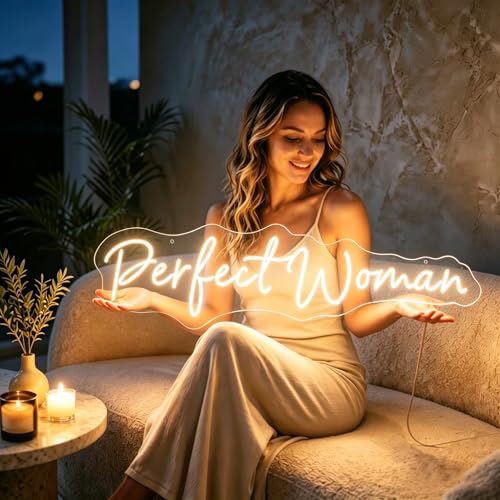 Image of Custom Neon Sign, Dimmable Name Logo Personalized Indoor Wall Decor Light | Custom names, logos, texts, fonts & colors, wall‑mount hardware, for bedroom, game room, wedding, birthday, commercial decor