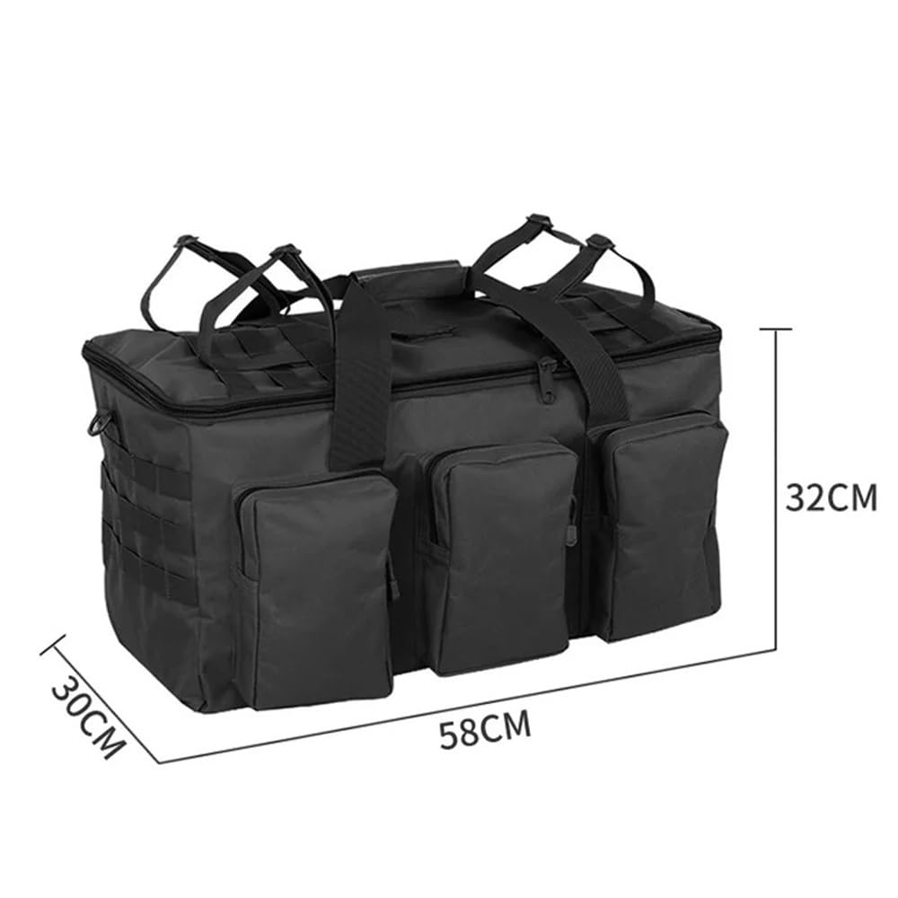 Mochila for Acampar, Picnic, Bolsa for el Almuerzo, Almacenamiento de Comidas al Aire Libre, Nevera portátil Resistente a Fugas(Black)