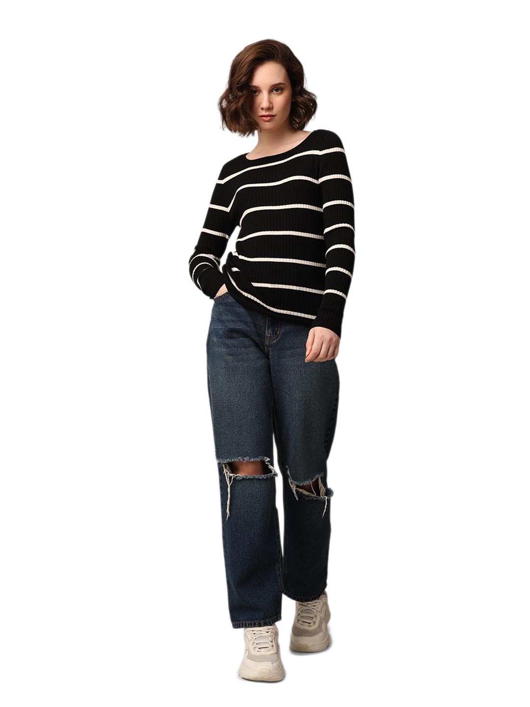 only Women's Viscose Blend Casual Sweater-picture-13