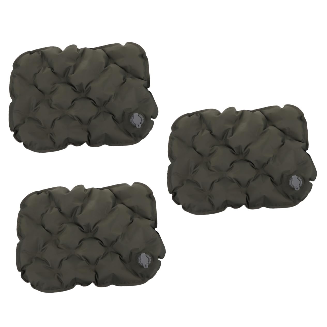 Kisangel 3 Pièces Coussin Gonflable Double Support de Cou d'oreiller de Voyage Bateau Coussin d'assise Coussin d'exterieur sièges de Stade pour Le Sport Coussin de siège Gonflable NylonTPU