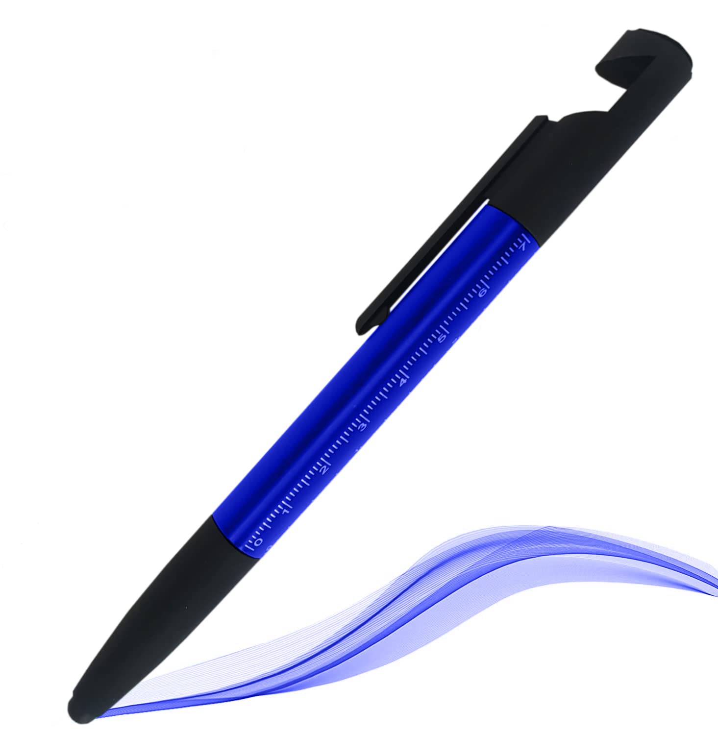 RYT 6 in 1 Pen, Blue Ball Pen, Phone Pen,Touch Pen, Stylus Pen for Android, Stylus for Laptop, and Stylus Pen for Tablet (Blue)