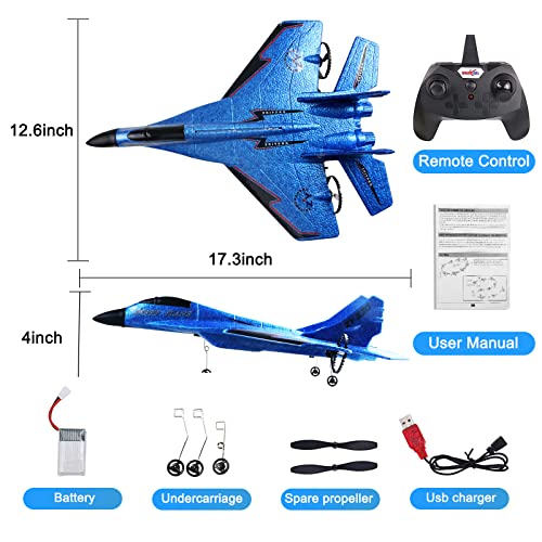 Luckjoy Rc Plane, Rc Airplanes, 2.4Ghz 2Ch Remote Control Airplanes With Automatic Balance System, Zy-530Pro Rc Glider For Beginner Adult Kids, Easy To Fly Epp Foam Rc Aircraft Fighter With Led Light #TOP5