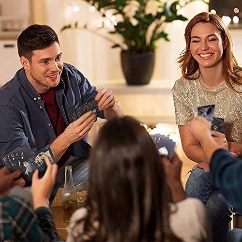 ACELION wasserdichte Spielkarten, Plastik Pokerkarten, Poker Karten Set, Playing Cards (Black Dragon) – Bild 8