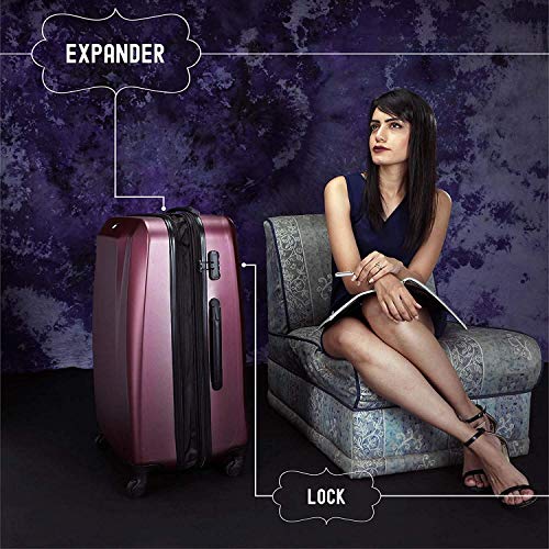 Image of Nasher Miles Canberra Hard-Sided Check-in Luggage Bag Trolley /Travel /Tourist
